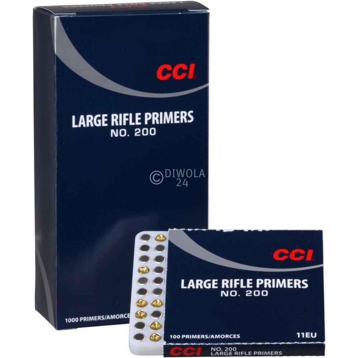 CCI No. 200 Large Rifle (LR) Primers