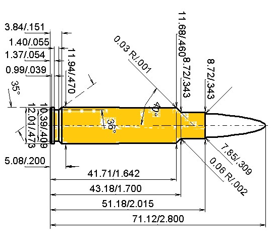 308 Ackley Improved Catridge Dimensions