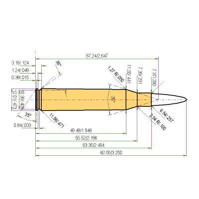 Loads for .25-06 Rem. with .257 | 135gr | Berger LRH Target bullet