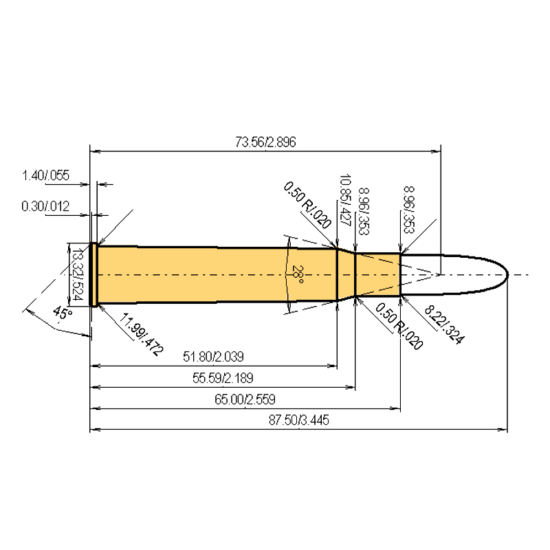 Loads for 8 x 65 RS with .323 | 150gr | Brenneke TUG nature+ bullet