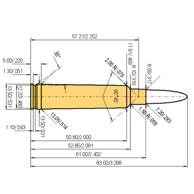 Caliber 7 x 61 S&H (Super) | Reloading Data